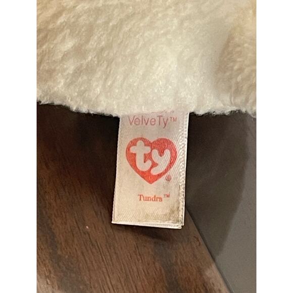 Ty Beanie Tundra WHITE TIGER SMALL Plush Animal Toy - Picture 7 of 7